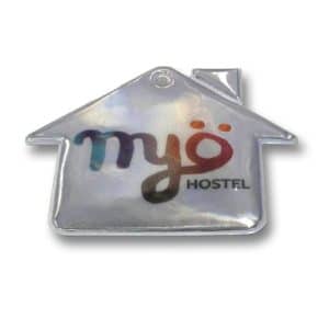 Heijastin logolla - pehmo talo